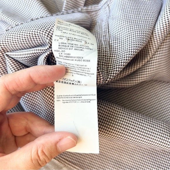 Hugo Boss Pure Cotton Jacquard Pattern Slim Fit Shirt - Picture 12 of 15